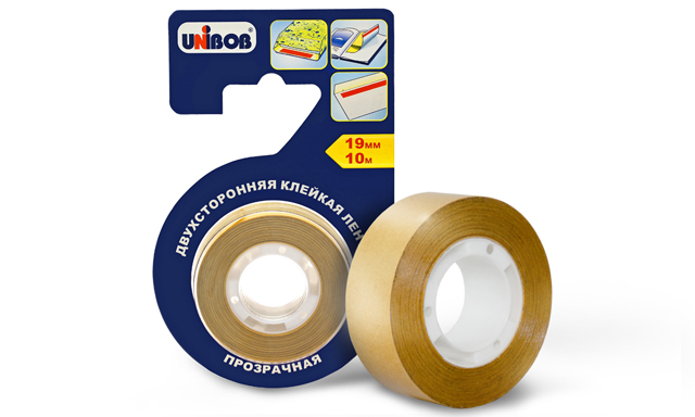 UNIBOB® transparent double-sided adhesive tape 