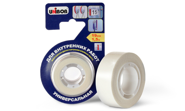 UNIBOB® double-sided adhesive tape for indoor work