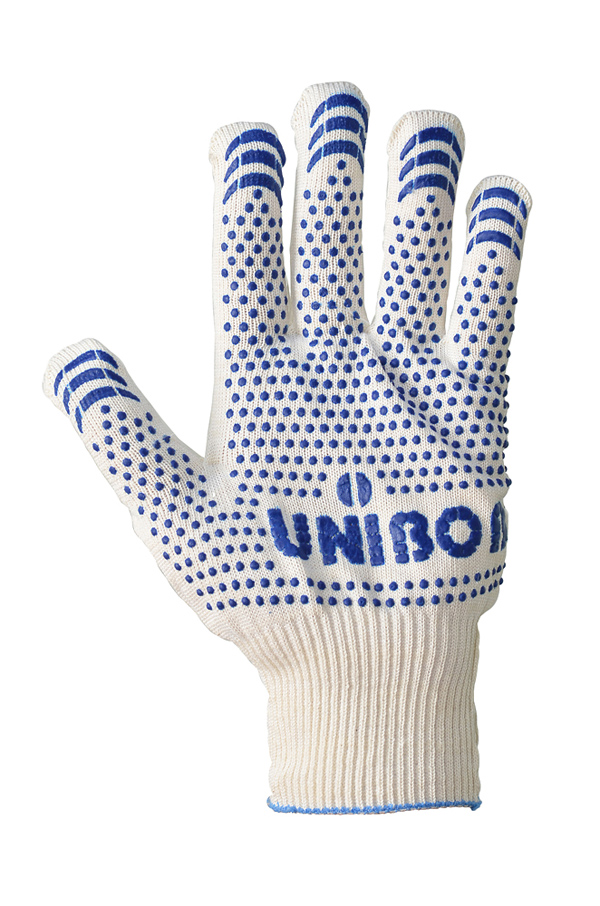 Cotton gloves with PVC coating UNIBOB, 13 class